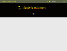 Tablet Screenshot of lifestyleadvisers.com.au